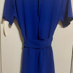 Stylish Blue Short Sleeve Dress